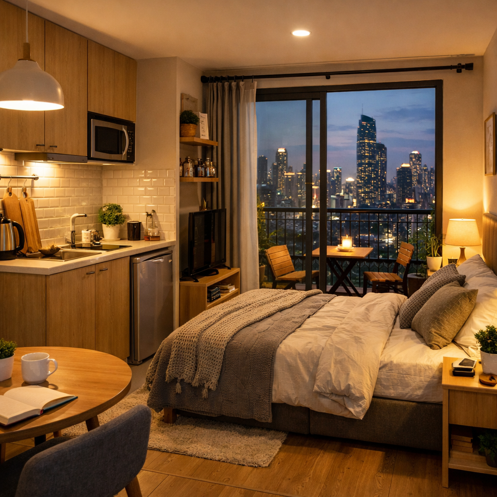 Studio Apartment mieten Sukhumvit Bangkok - Günstige Wohnung für Expats